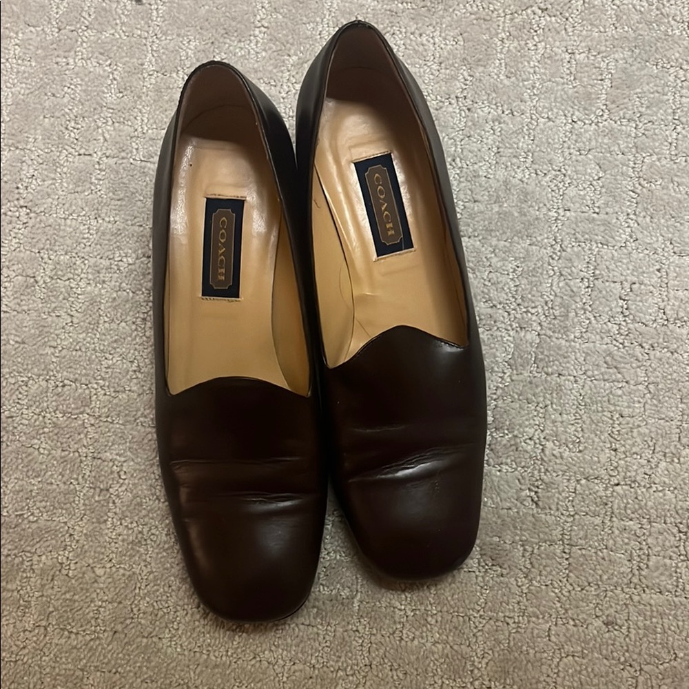 Coach Women's Brown Leather Loafers